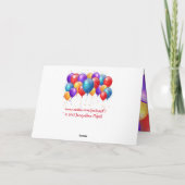 Carte Joyeux anniversaire avec Ballons COUSIN 2 (Dos)