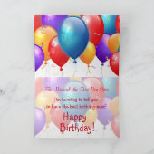 Carte Joyeux anniversaire avec Ballons SON A01 (Intérieur)