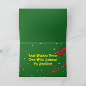 Carte "Joyeux anniversaire" avec Basset Hound comme chas (Intérieur)