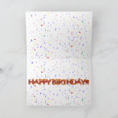 Carte Joyeux Anniversaire Avec Cadre Photo Confetti (Intérieur)