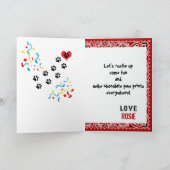 Carte Joyeux anniversaire avec Chihuahua Chig en Bandana (Intérieur)