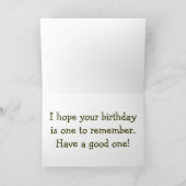 Carte Joyeux anniversaire avec des pavots (Intérieur)