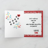 Carte Joyeux anniversaire avec Doberman Dog en Bandana r (Intérieur)