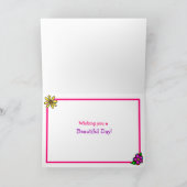 Carte Joyeux anniversaire avec Fleurs et Ballons Whimsic (Intérieur)