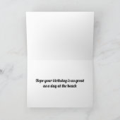 Carte JOYEUX ANNIVERSAIRE AVEC FLIP FLOPS Card (Intérieur)