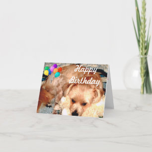 Carte Joyeux anniversaire avec Joey