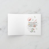 Carte Joyeux anniversaire avec l'anniversaire des fleurs (Intérieur)
