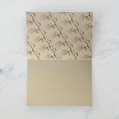 Carte "Joyeux Anniversaire" avec mousse de prune é (Intérieur)