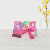 Carte Joyeux Anniversaire Avec Présents (Fleur jaune)