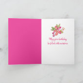 Carte Joyeux Anniversaire Avec Ruban Blanc (Intérieur)