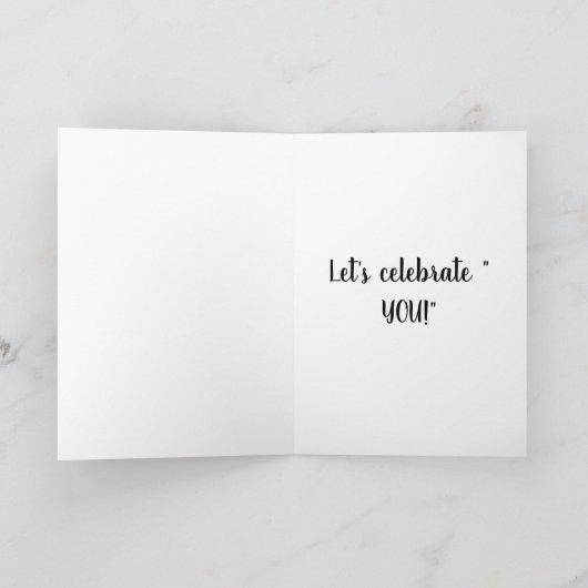 CARTE JOYEUX ANNIVERSAIRE AVEC *TOUT MON AMOUR* CÉLÉBREZ (Intérieur)