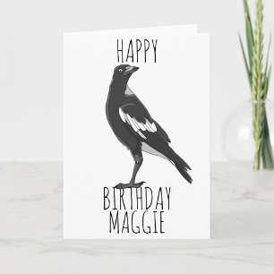 Carte Joyeux Anniversaire avec un pie australien