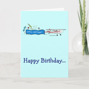 Carte Joyeux Anniversaire Avion Tout Gang Personnalisabl