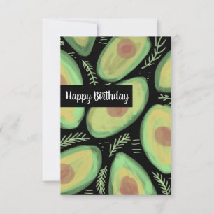 Carte Joyeux Anniversaire Avocats Aquarelle