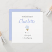 Carte Joyeux anniversaire avril pierre de naissance gem  (Devant/Arrière en situation)