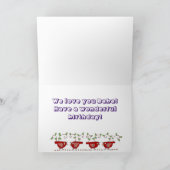 Carte Joyeux anniversaire Baba Ukrainienne Birdies (Intérieur)