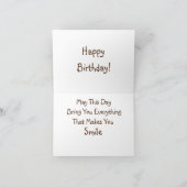 Carte Joyeux Anniversaire Backhoe (Intérieur)