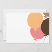Carte Joyeux Anniversaire Ballons Rétro (Dos)