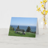 Carte Joyeux Anniversaire-Banc St George (Fleur jaune)