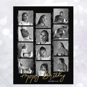 Carte Joyeux Anniversaire Bande de Film Personnalisée av