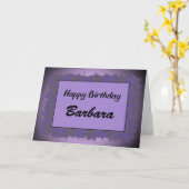 Carte Joyeux anniversaire Barbara (Fleur jaune)