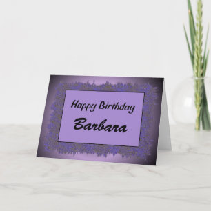 Carte Joyeux anniversaire Barbara