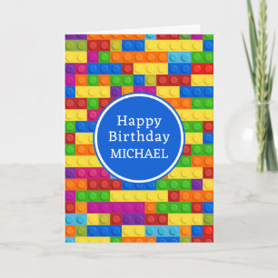 Carte Joyeux anniversaire   Bâtiment coloré