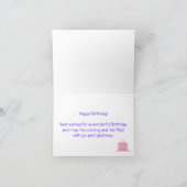 Carte Joyeux anniversaire Beau cygne noir (Intérieur)