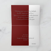 Carte Joyeux Anniversaire Beau Maron & Blanc Anniversair (Intérieur)