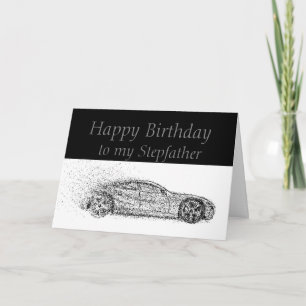 Carte Joyeux Anniversaire Beau-Père Voitures Classiques