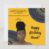 Carte Joyeux anniversaire ! | Beauté naturelle, d'inspir (Dos)