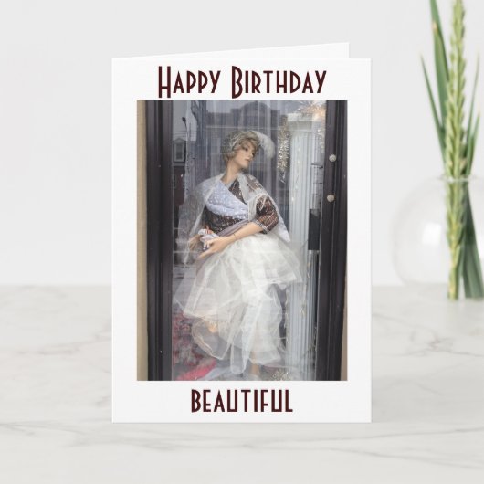 CARTE JOYEUX ANNIVERSAIRE BEAUTIFUL (Devant)