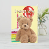 Carte Joyeux Anniversaire Bébé  (Debout devant)