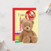 Carte Joyeux Anniversaire Bébé  (Devant/Arrière en situation)