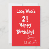 Carte Joyeux Anniversaire Bébé  (Dos)