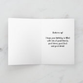 Carte Joyeux Anniversaire Beer Mug sur Grunge Red Abstra (Intérieur)