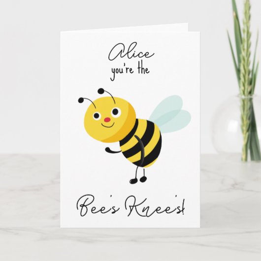 Carte joyeux anniversaire Bee's knee's Card (Devant)