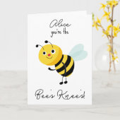 Carte joyeux anniversaire Bee's knee's Card (Fleur jaune)