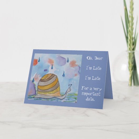 Carte Joyeux anniversaire Belated (Devant)