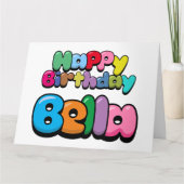 Carte Joyeux anniversaire Bella (Devant)