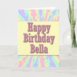 Carte Joyeux anniversaire Bella