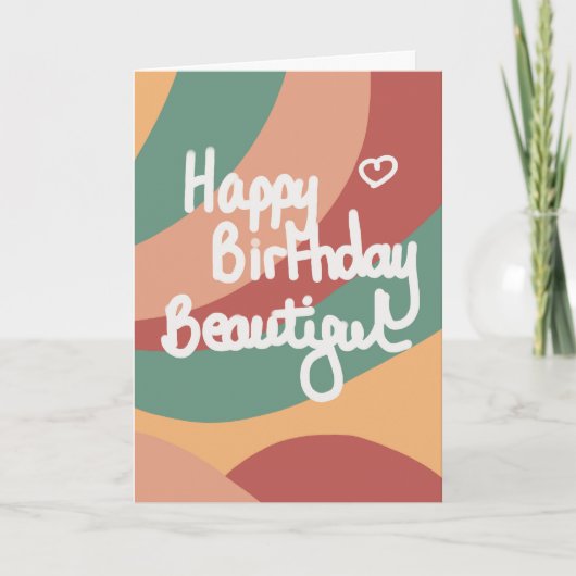 Carte Joyeux anniversaire belle (Devant)