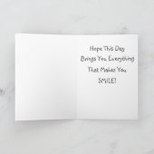 Carte Joyeux Anniversaire belle chèvre (Intérieur)