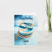 Carte Joyeux Anniversaire Belle Plage Océan Anniversaire (Devant)