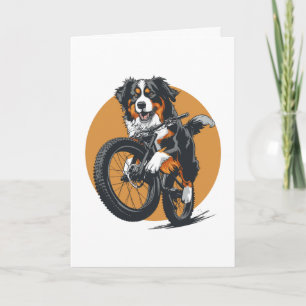 Carte Joyeux Anniversaire Bernese Mountain Dog Faire Un