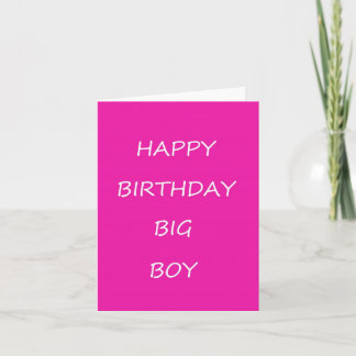 Carte Joyeux anniversaire Big Boy