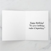 Carte Joyeux anniversaire Bigfoot  (Intérieur)
