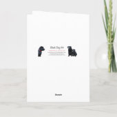 Carte Joyeux Anniversaire Black Lab Cute Chien Chien Chi (Dos)