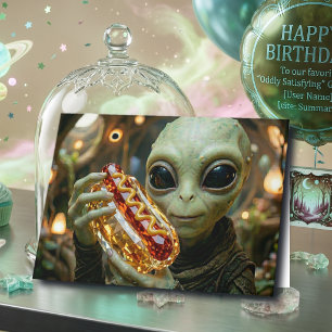 Carte Joyeux Anniversaire Blague drôle d'extraterrestr