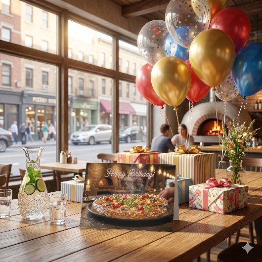 Carte Joyeux Anniversaire | Blagues drôles de pizza